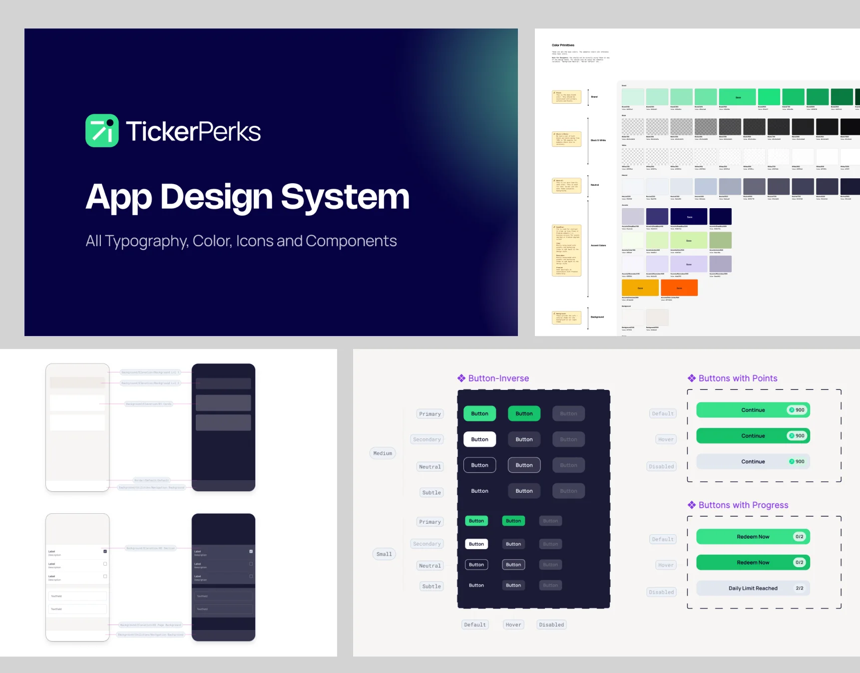 TickerPerks design system